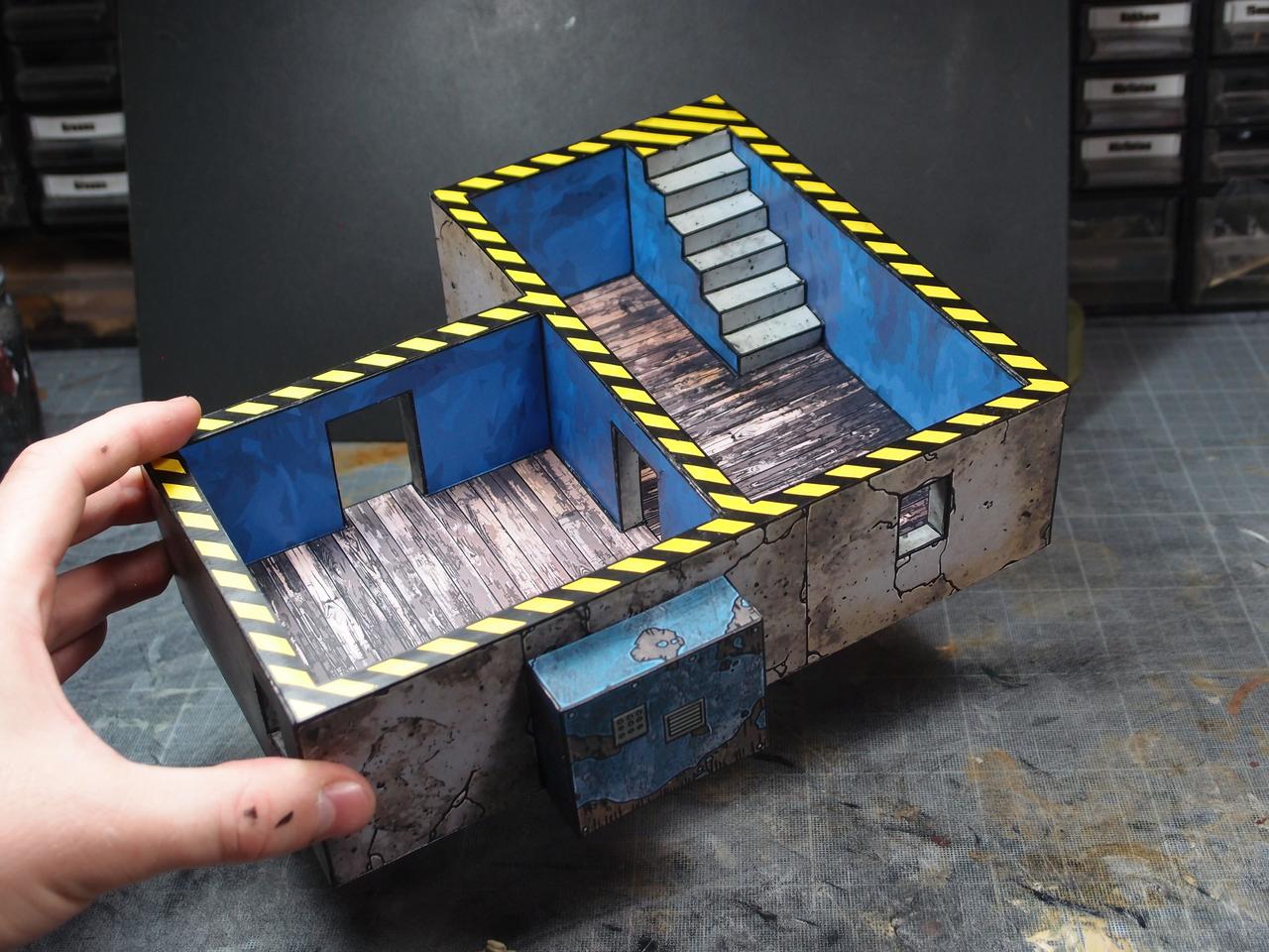 Scifi Buildings Papercraft