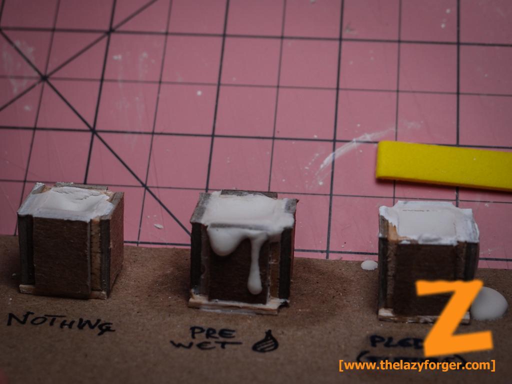 Experiments on Poured Plaster